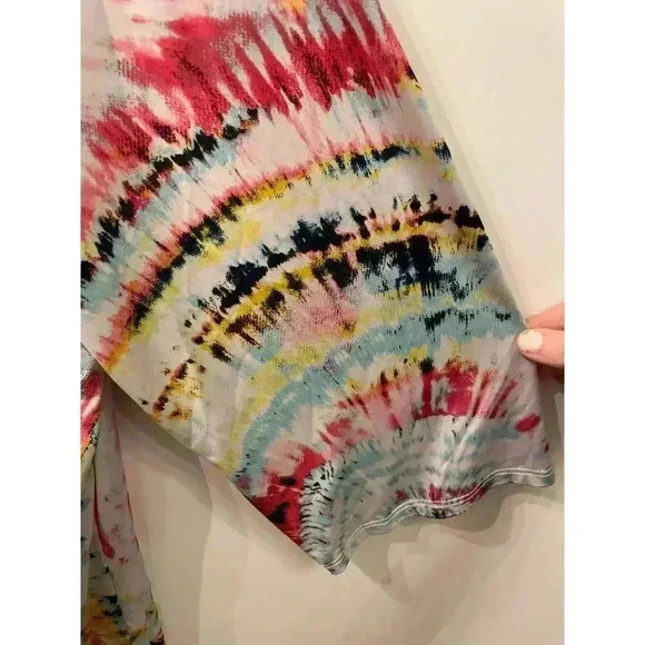 Voll Boho Tie-Dyed Multicolor Boutique Tunic, 3XL - Picture 3 of 5